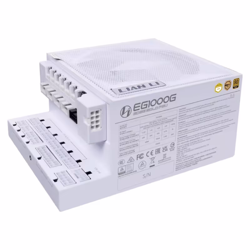 Lian Li 1000W Edge 1000 sertifikatas aktyvus PFC G9P.EG1000G.WH00.EU