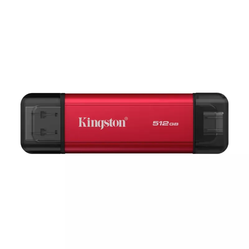 Kingston 512GB Dual Portable USB Type-A USB Type-C 3.2 (3.1 Black Red