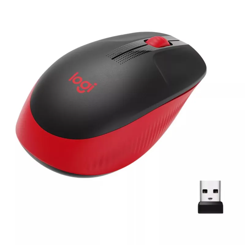 Logitech M190, raudona, 910-005908