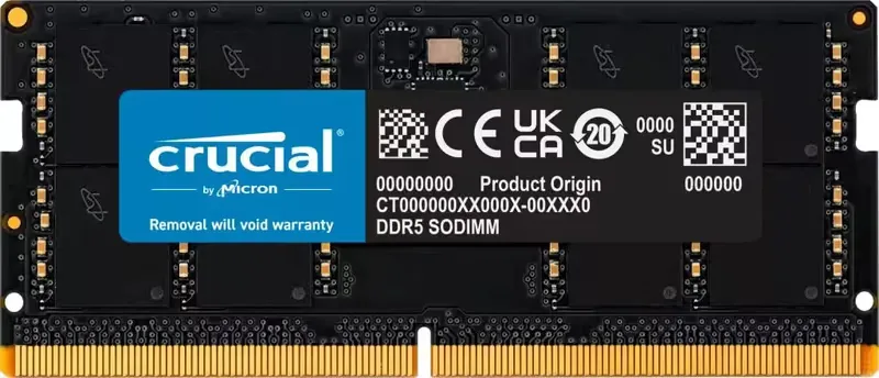 Crucial 64GB 5600MHz DDR5 DDR5-5600/SO CT64G56C46S5
