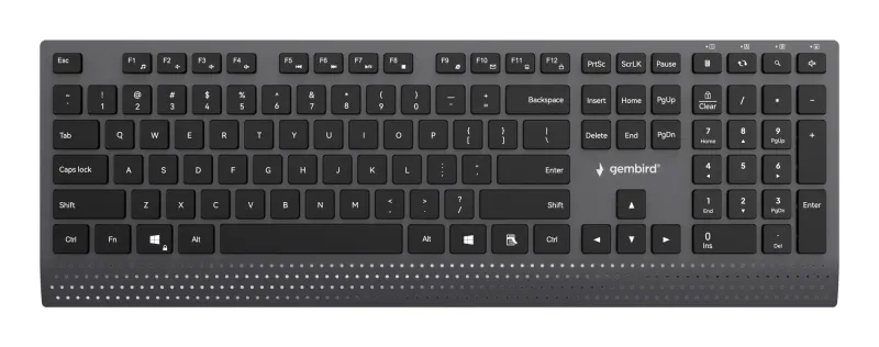 Gembird Multimedia USB ENG/Black KB-MCH-06