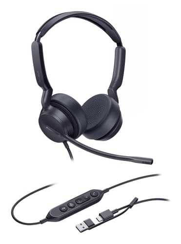 Yealink UH42 Dual Teams USB-C/A Wired Headset (Black)