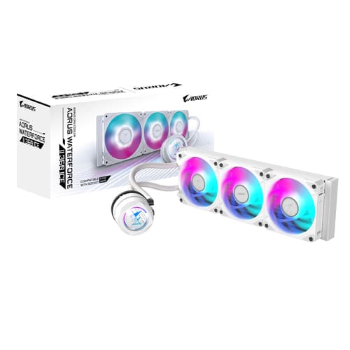 Gigabyte AORUS WATERFORCE II 360 ICE Processor All-in-one liquid cooler 12 cm White
