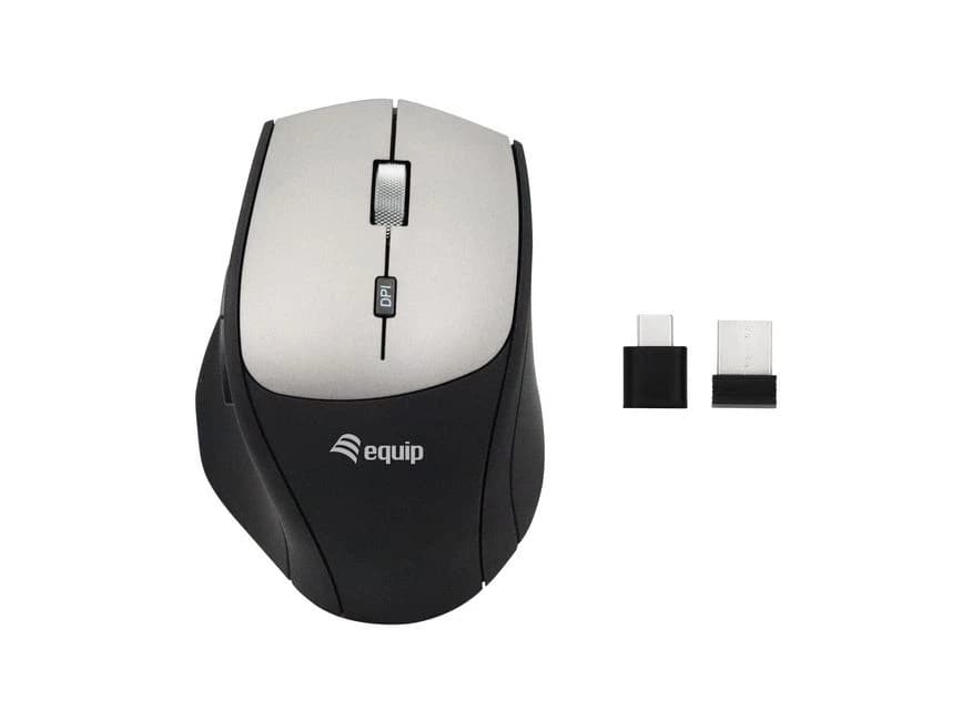 Equip Wireless Comfort Mouse USB-C/USB-A (Black)
