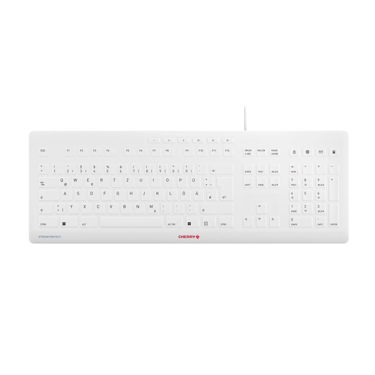 Cherry Stream Keyboard Wired German (Grey)