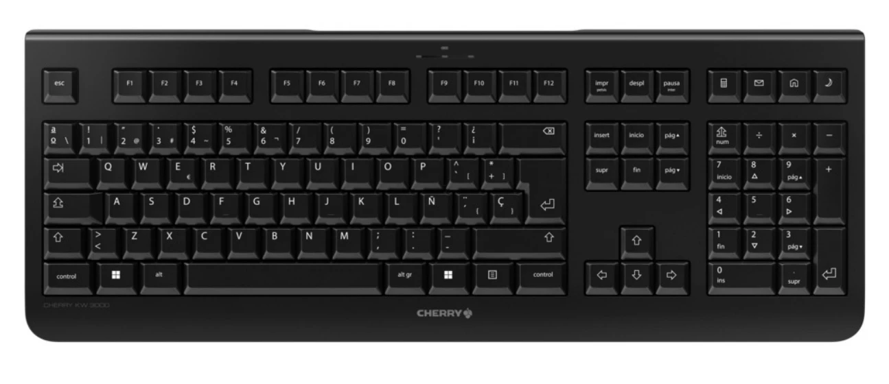 Cherry KW 3000 Wireless Spanish (Black)