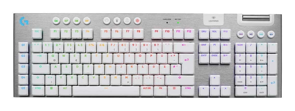 Logitech G915 X Lightspeed Clicky (White) DE