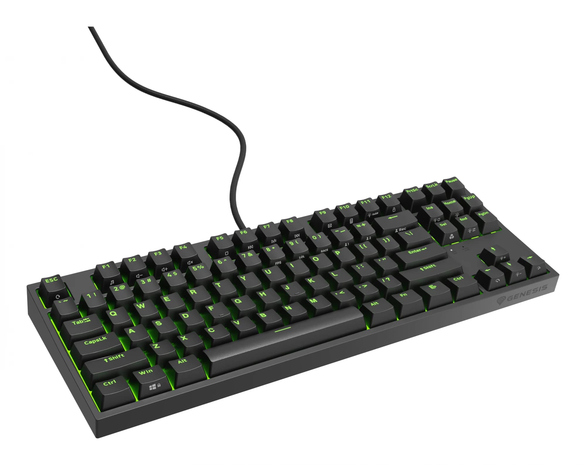 Genesis Thor 404 TKL RGB Kailh Box Brown V2 US (Black)