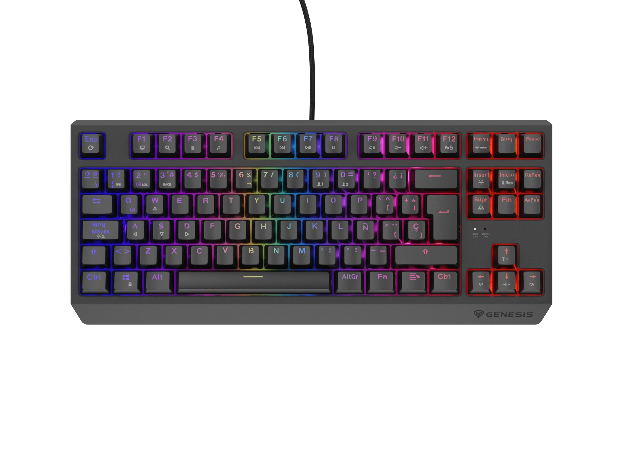 Genesis Thor 230 TKL RGB Outemu Red ES (Black)