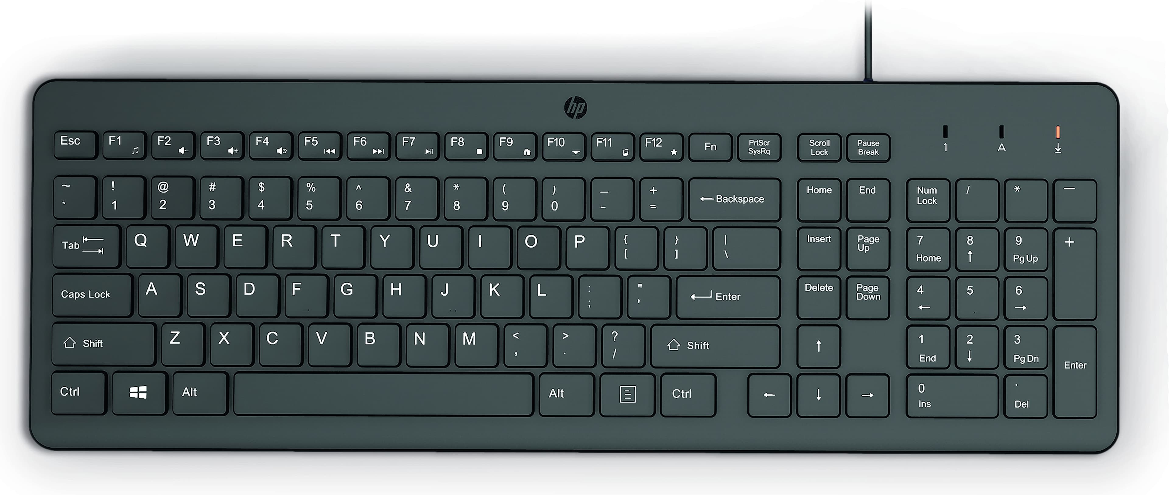 HP 150 Wired Keyboard Greek (Black)