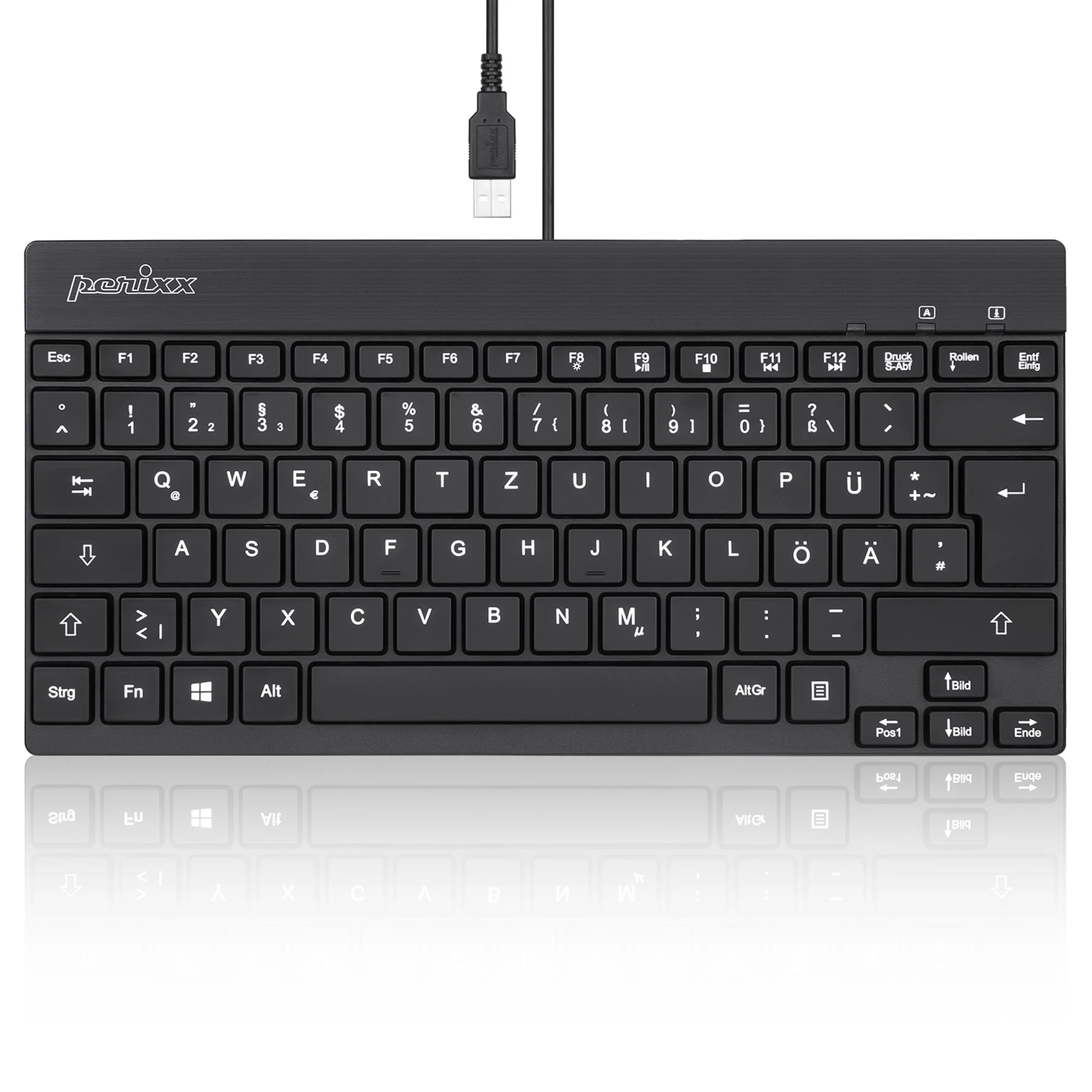 Perixx PERIBOARD-326 Backlit Wired DE (Black)