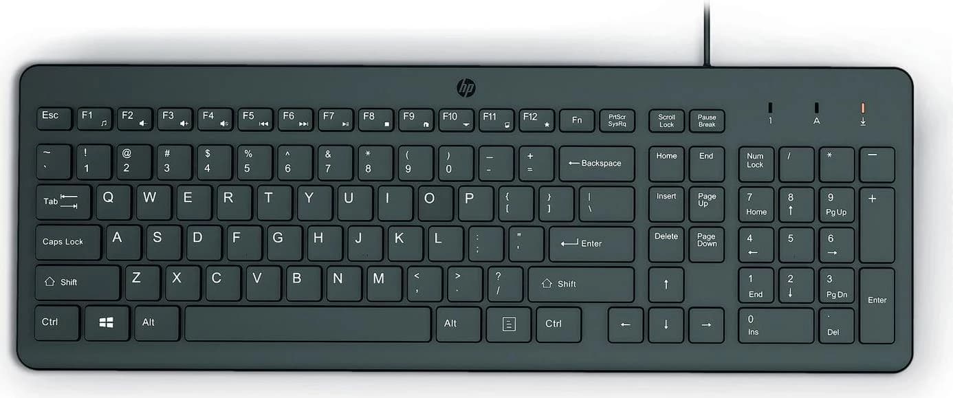 HP 150 Wired Keyboard Italian (Black)