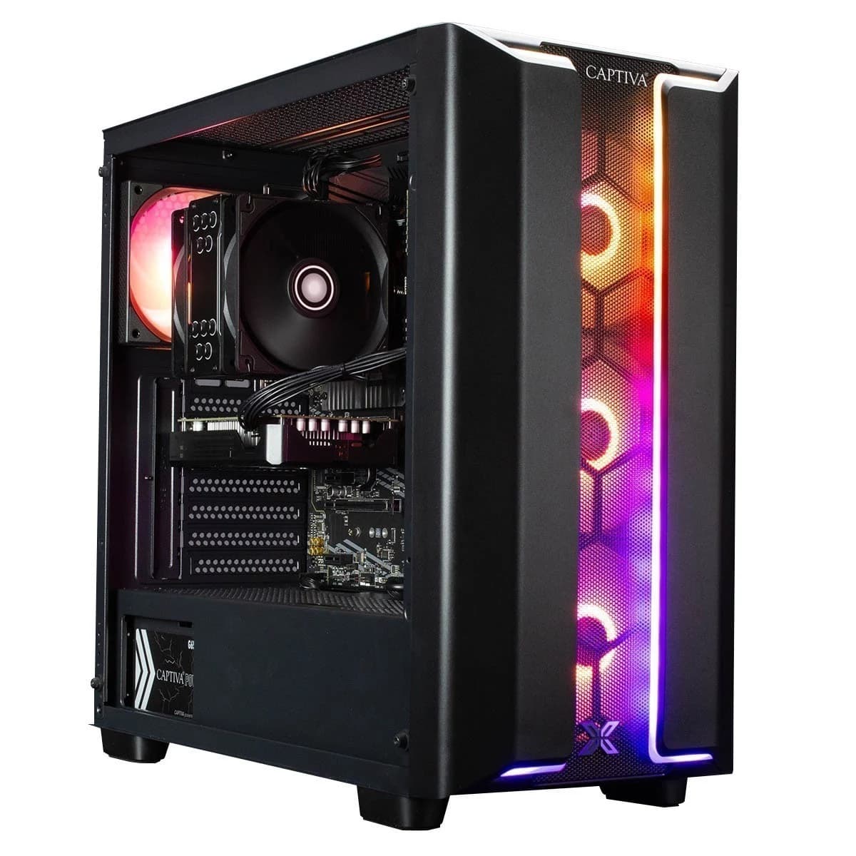 CAPTIVA Advanced Gaming R98-754 stacionārais dators - AMD Ryzen 7 5700X, GeForce RTX 5060 Ti 16GB, 32GB RAM, 1TB SSD, be OS