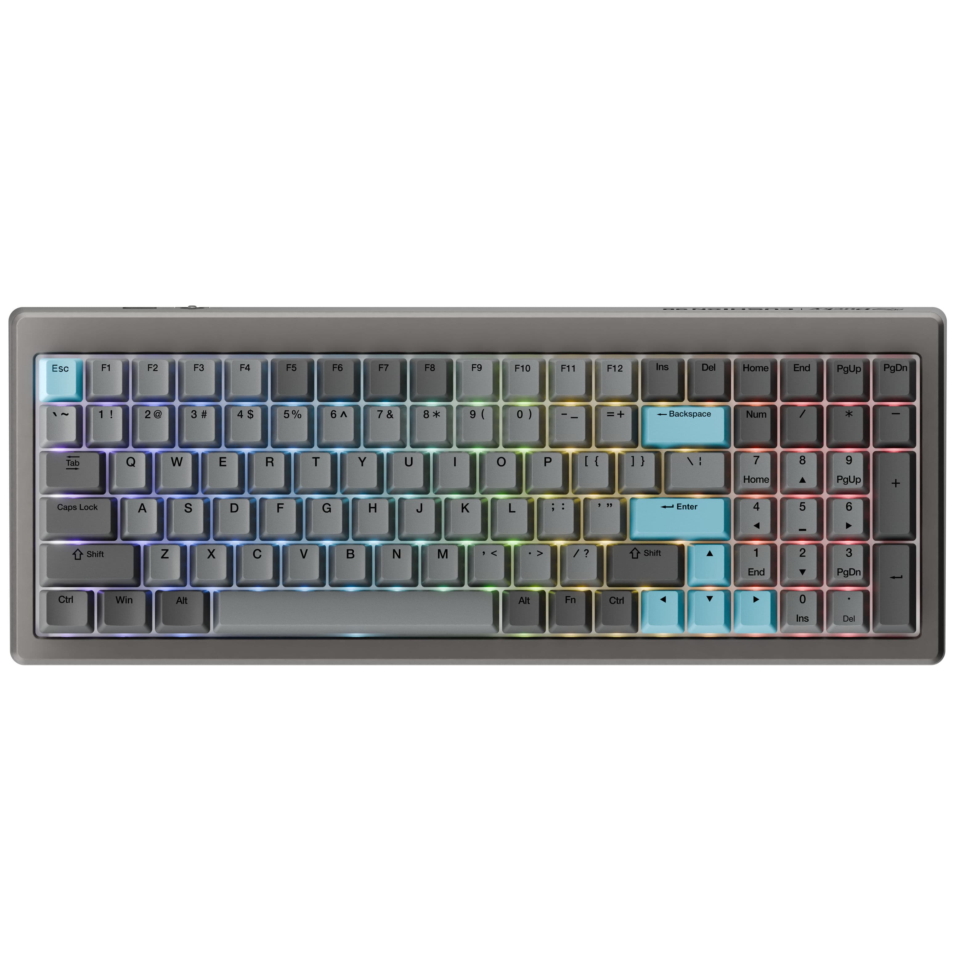 Ducky Cushion 98 Shush Red US ANSI (Nickel)