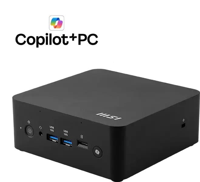 MSI Cubi NUC AI+ 2MG-065AT mini dators, Intel Core Ultra 5 226V, 16 GB RAM, 512 GB SSD