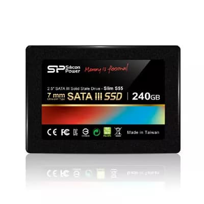 Silicon Power Slim S55 240 GB Solid-state drive interface SATA Read speed 550 MB/s
