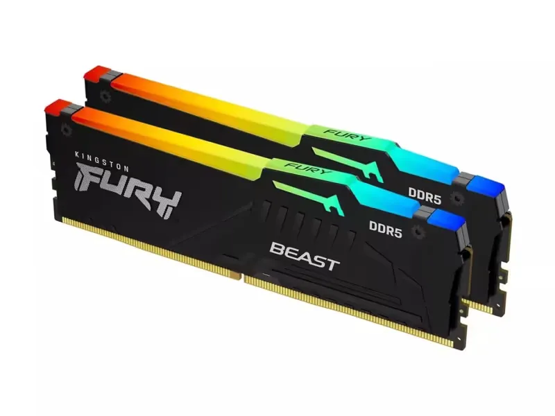 Kingston 16GB 5600MHz CL40 DDR5 of Fury Beast RGB (2x8)