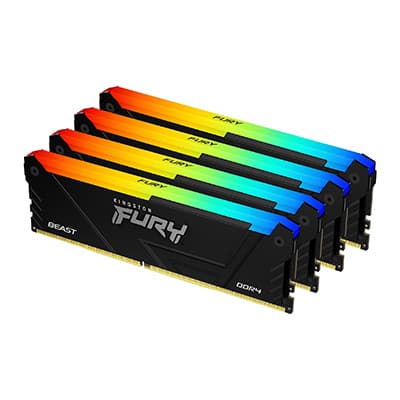 Kingston Technology FURY Beast RGB 4 x 32 GB 3600 MT/s 288-pin DIMM