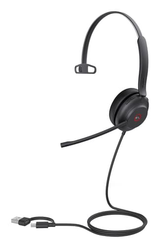 Yealink UH37 Mono Teams Wired Headset (Black)