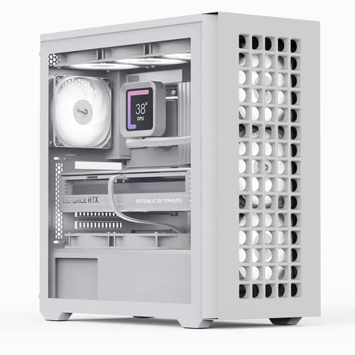 Aerocool D502A Midi Tower White
