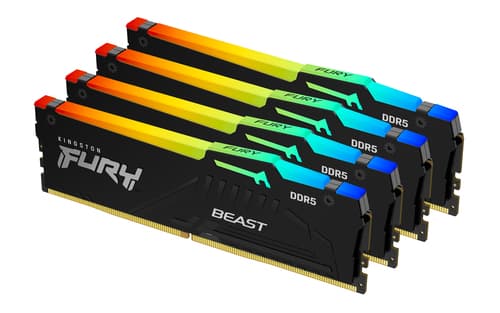Kingston Technology FURY Beast RGB 4 x 32 GB 5200 MT/s 288-pin DIMM