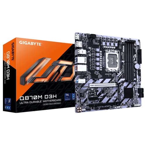 Gigabyte Q870M D3H motherboard Intel® Q870 LGA 1851 (Socket V1) micro ATX