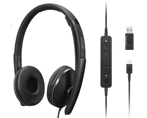 Lenovo 4XD1M39029 Wired Headset (Black)