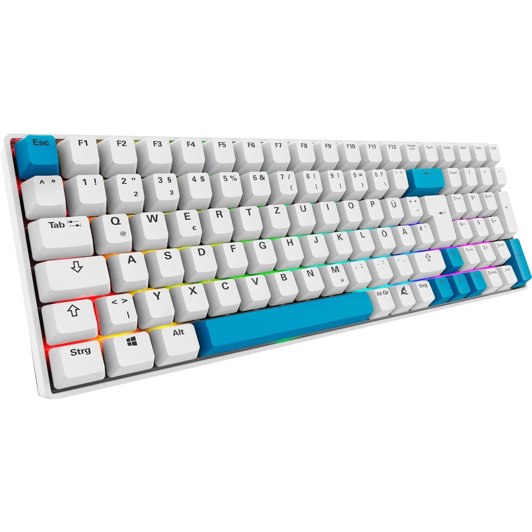 Sharkoon SKILLER SGK50 S2 PBT Gateron G Pro 3.0 Yellow DE (White)