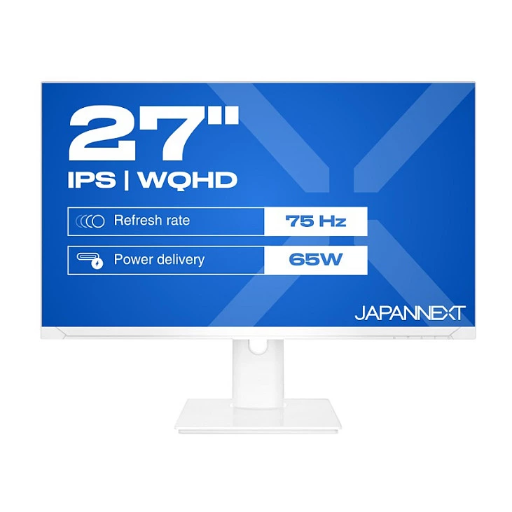 Japannext JN-IPS270WQHD75F-C65W-HSP-W 27" QHD IPS 75Hz White