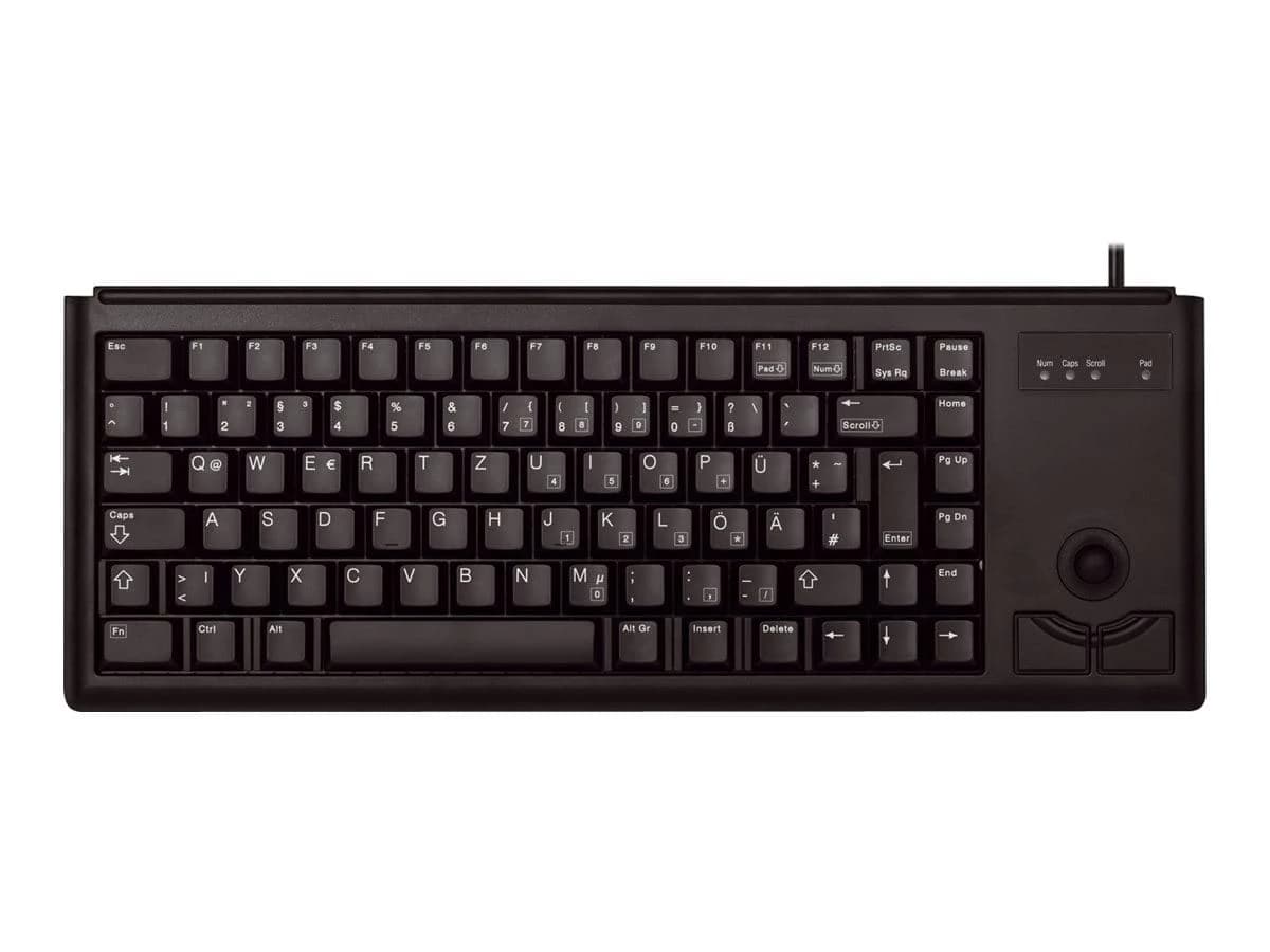 Cherry G84-4400 Compact Trackball Keyboard USB US (Black)