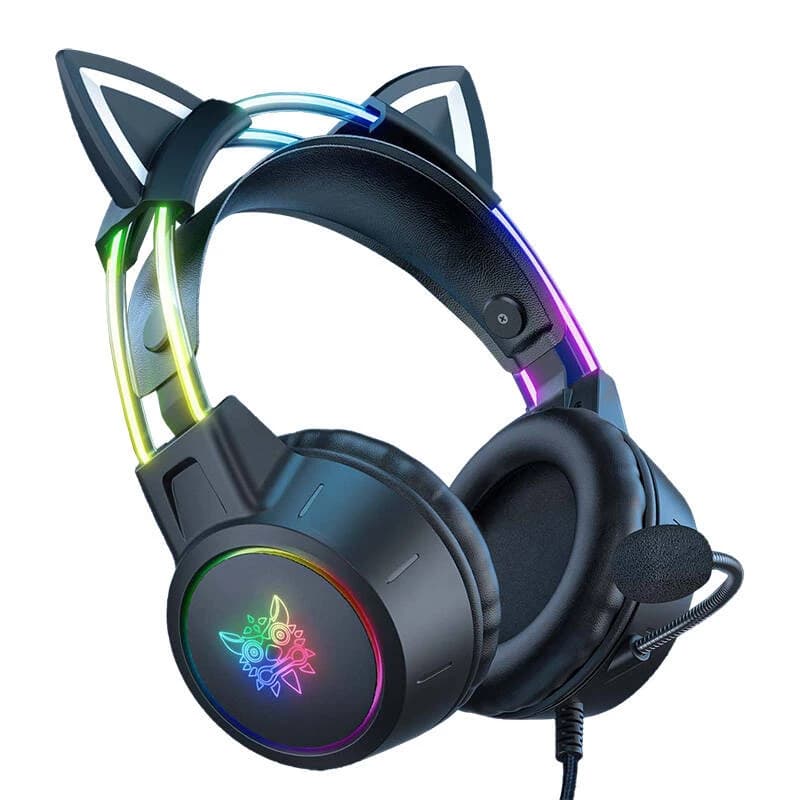 Onikuma X15 Pro Gaming Headset with Cat Ears (Black)