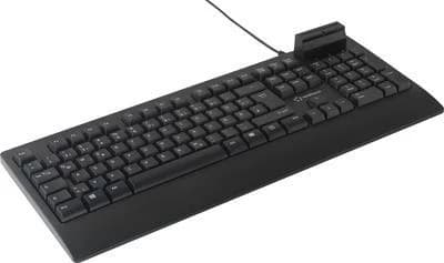 Renkforce RF-CKB-200 Smart Card Reader Keyboard German (Black)