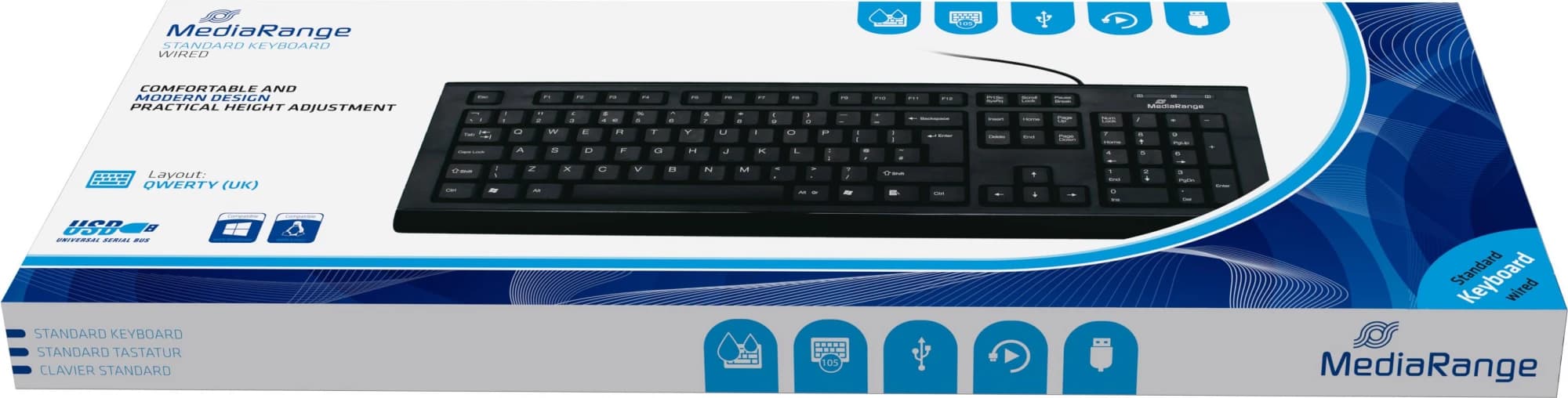 MediaRange MROS101 USB UK (Black)