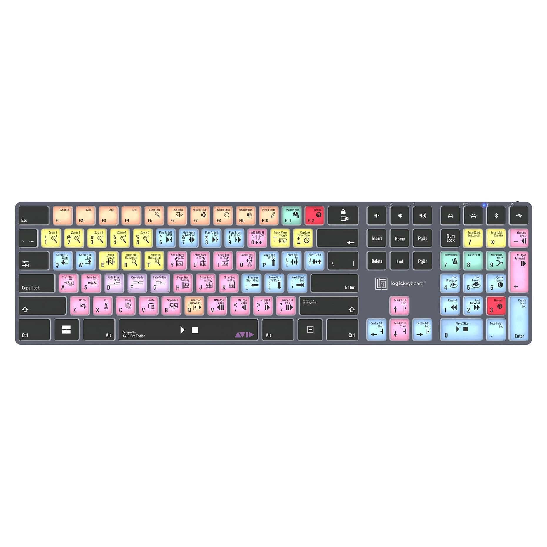Logickeyboard Avid Pro Tools Titan PC Keyboard DE