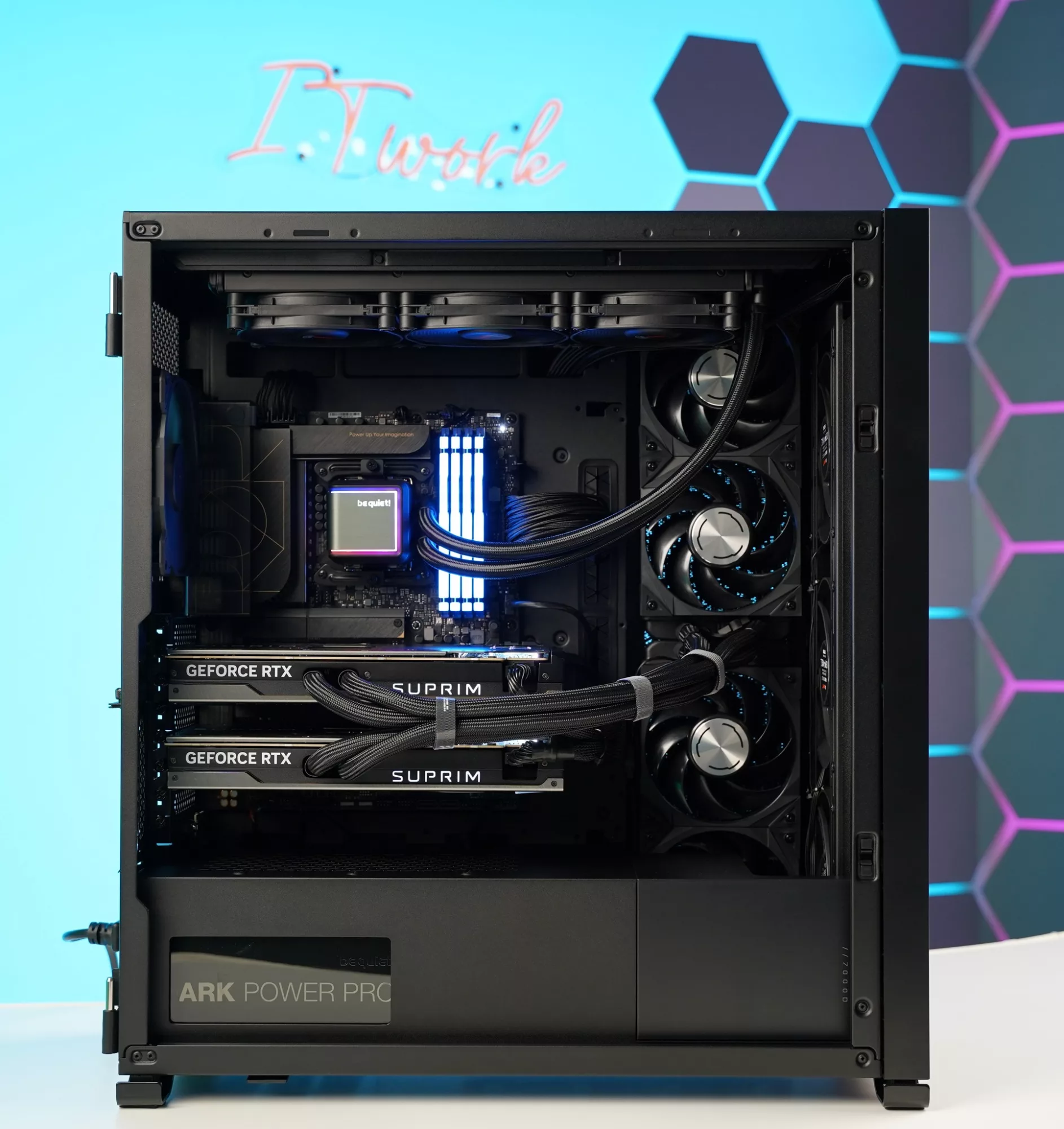 ITwork AMD Ryzen 9 9950X + GeForce RTX 5080 16GB (64GB DDR5, 4TB NVMe) - stacionarus kūrybos + spēļu dators