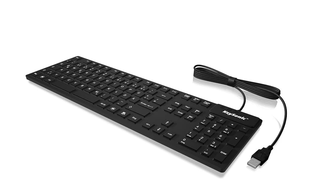 KeySonic KSK-8030 IN (US) QWERTY US English Black