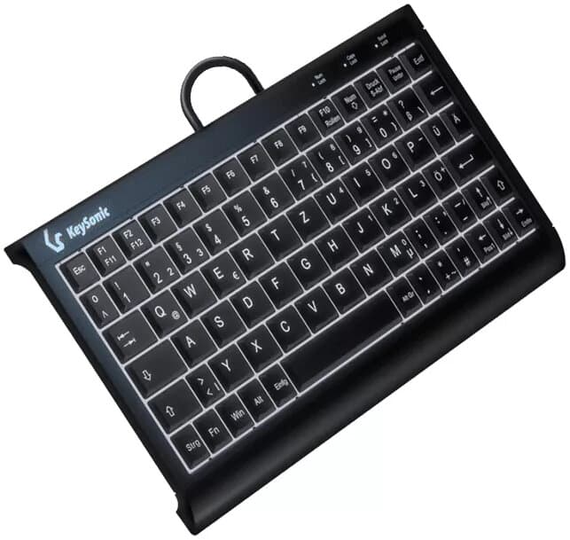 KeySonic KSK-3011ELC Super Mini Numpad Backlight German (Black)