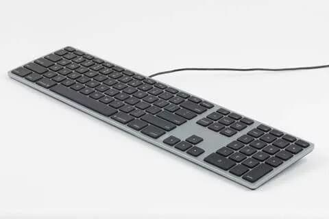 Matias RGB Backlit Wired Aluminum Keyboard for Mac (Space Gray) UK