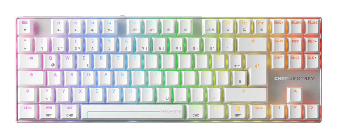 Cherry MX 8.2 Pro TMR Wireless German (Silver/White)