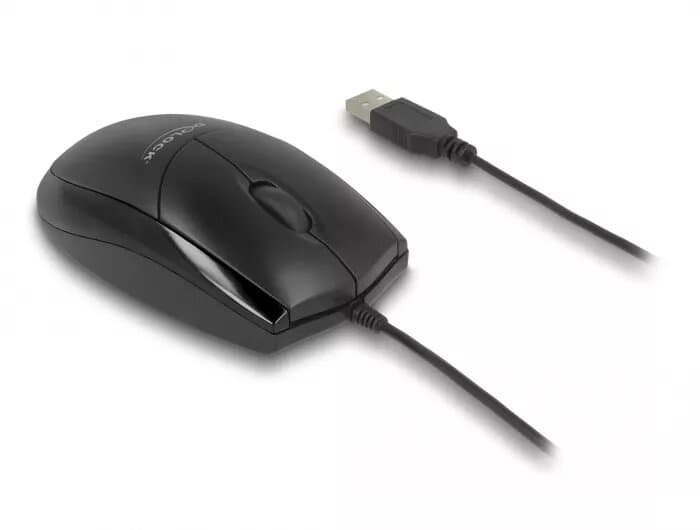 Delock 12106 Optical 3-Button Mouse (Black)