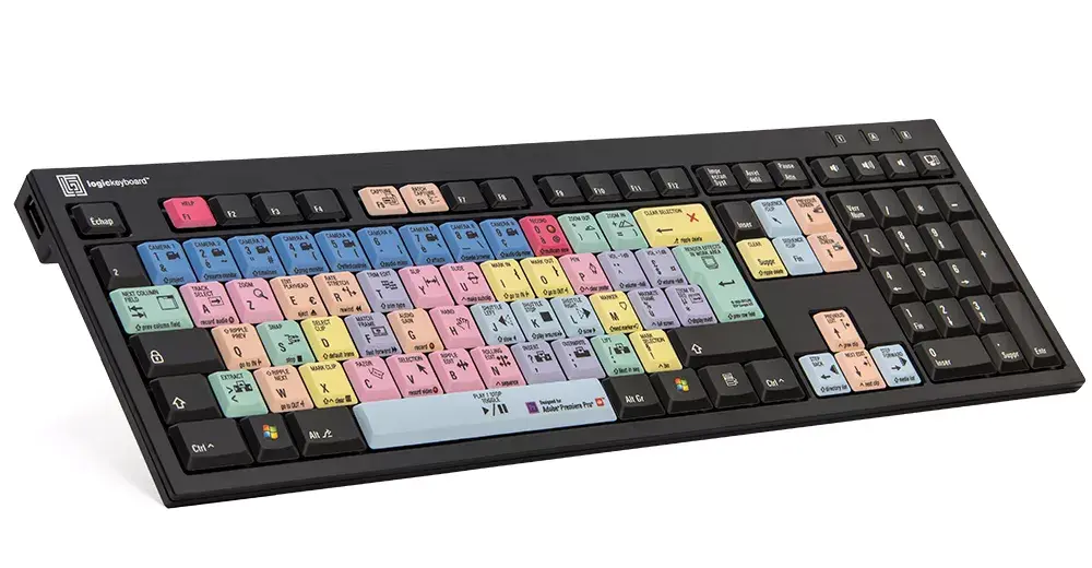 LogicKeyboard Adobe Premiere Pro CC PC Slim Line Nero French