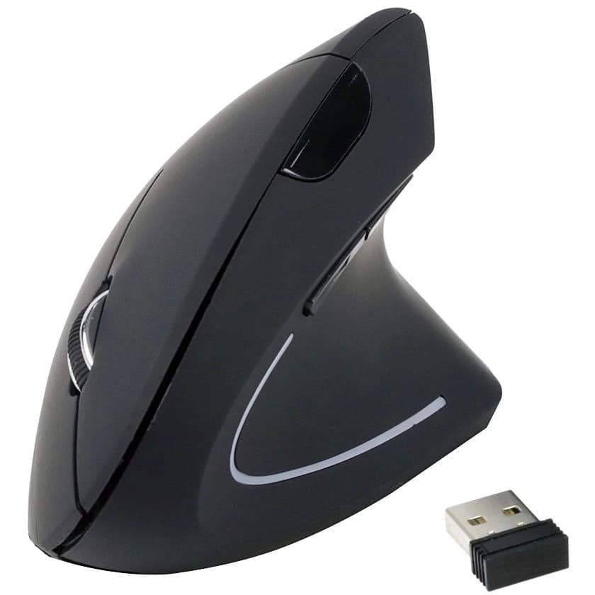 Equip Vertical Ergonomic Wireless Mouse (Black)