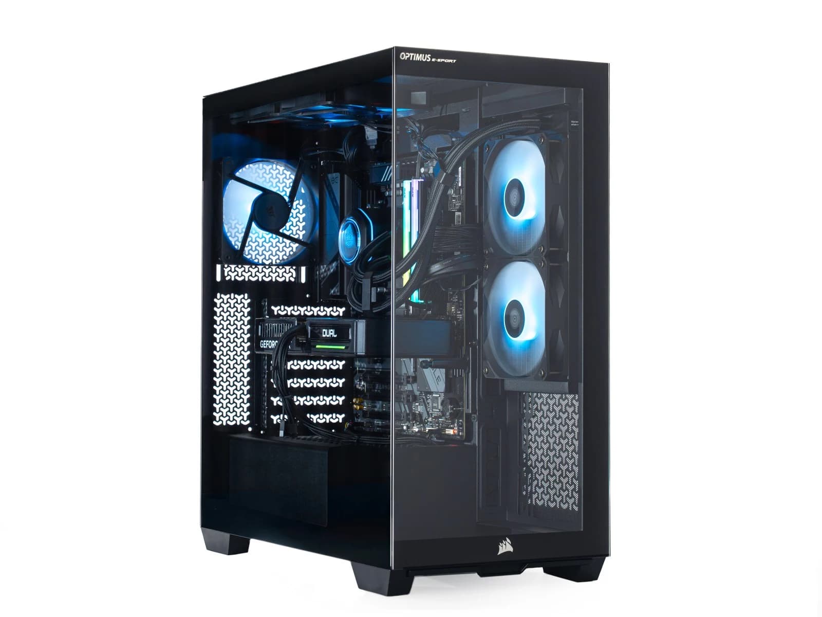 E-Sport GB650T-CM1 spēļu dators - AMD Ryzen 7 7800X3D, 16GB DDR5, 1TB NVMe SSD, GeForce RTX 5060 Ti 8GB