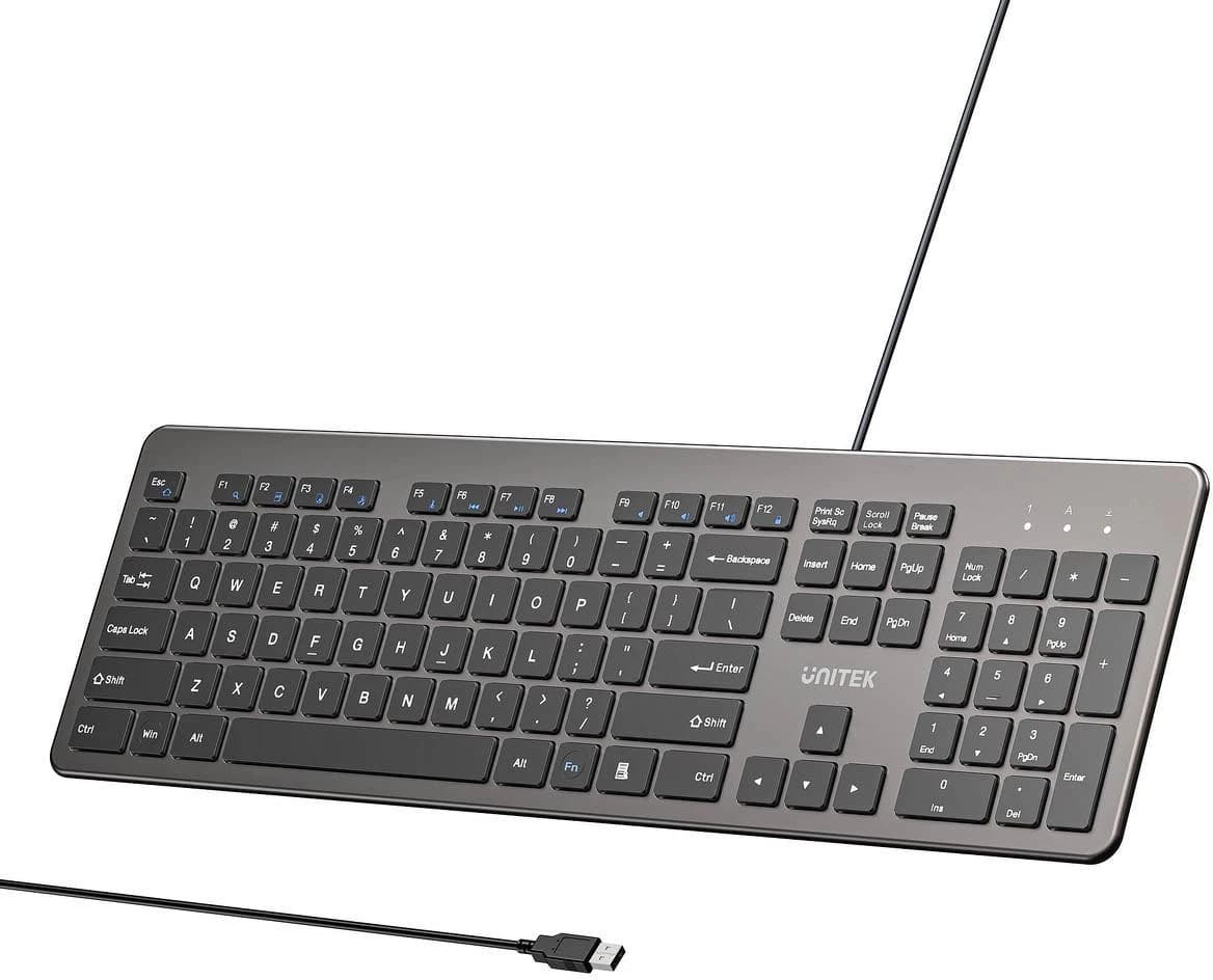 Unitek SlimTap Wired USB-A US (Space Grey)