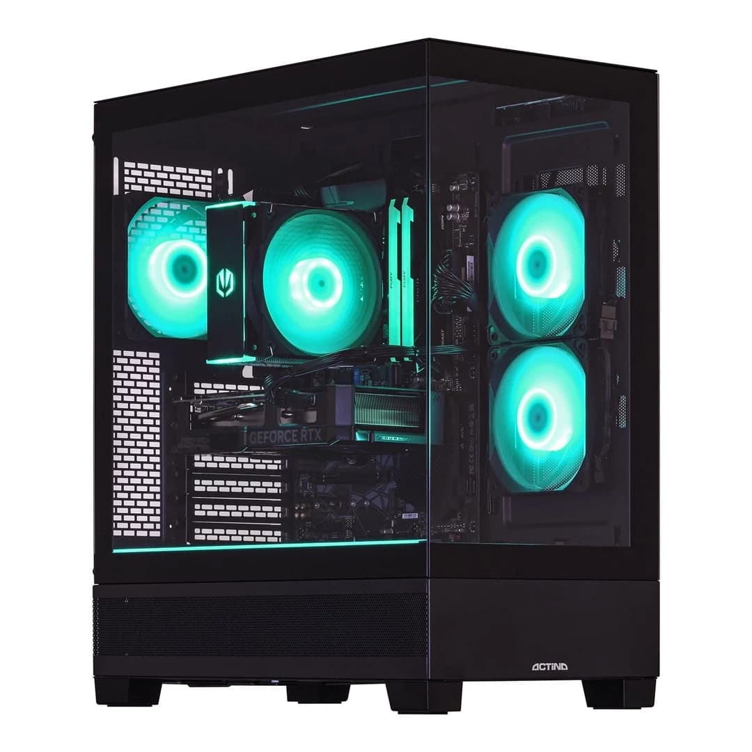 ACN Actina View 7500F spēļu dators - AMD Ryzen 5 7500F, 16GB DDR5, 500GB NVMe SSD, Radeon RX 7600 XT 16GB, 650W PSU, be OS