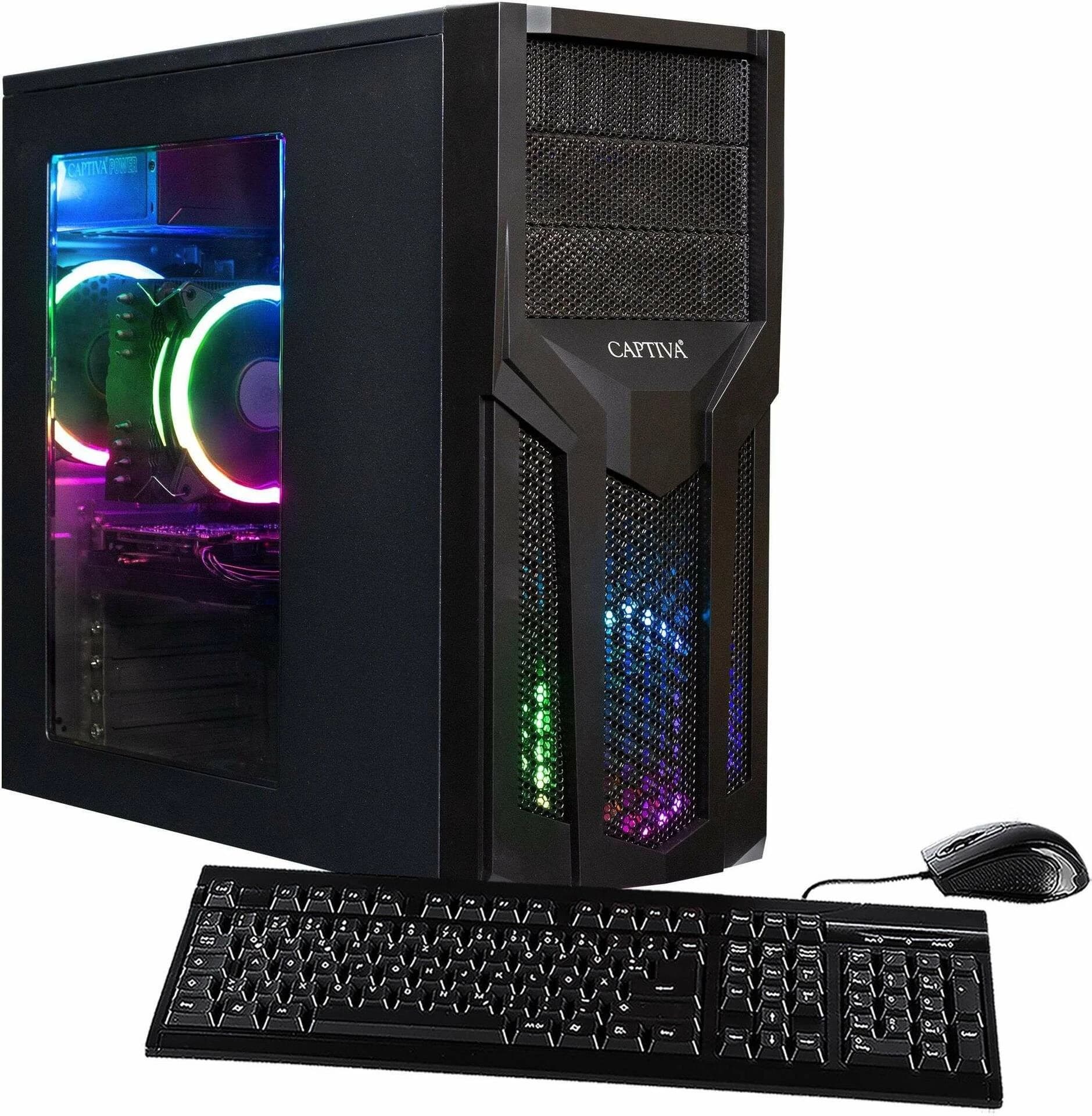 CAPTIVA PC Power Starter R79-997 stacionārais dators - AMD Ryzen 5 5600G, 16GB DDR4, 1TB SSD, DVD-RW, MSI, Wi-Fi
