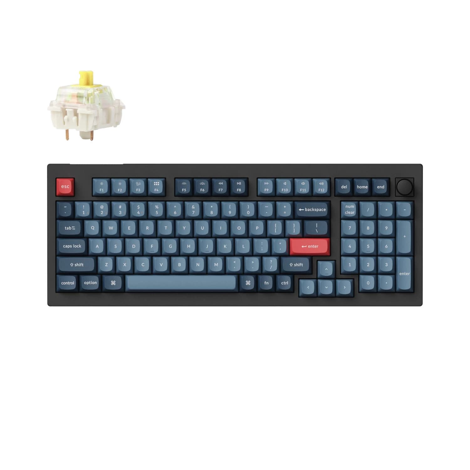 Keychron V5 Max Gateron Jupiter Banana (Carbon Black)