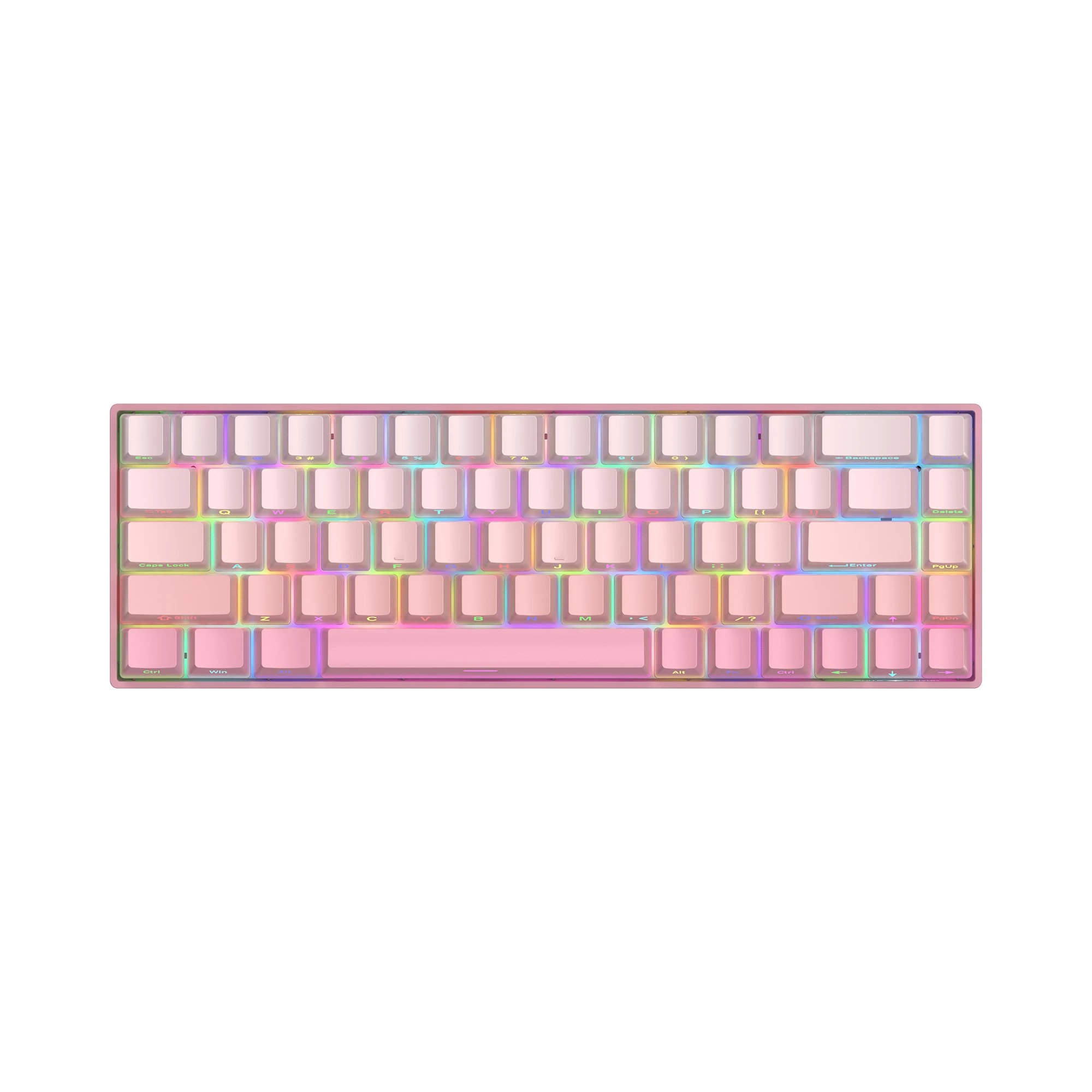 White Shark Nunchaku TKL Outemu Red US (Pink)