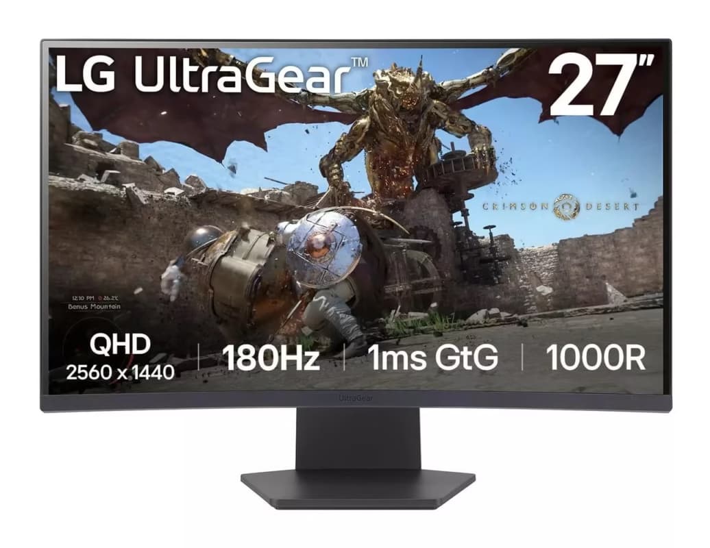 LG 27GS60QC-B 27" QHD VA 180Hz