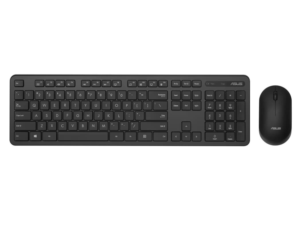 ASUS CW100 Wireless Keyboard and Mouse Set, Black, 90XB0700-BKM0S0